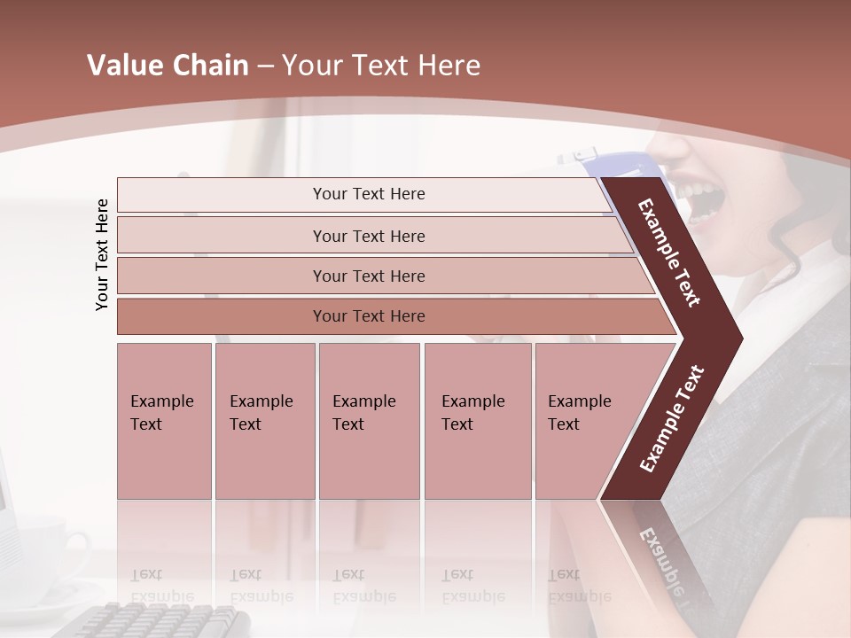 Woman Noise Message PowerPoint Template