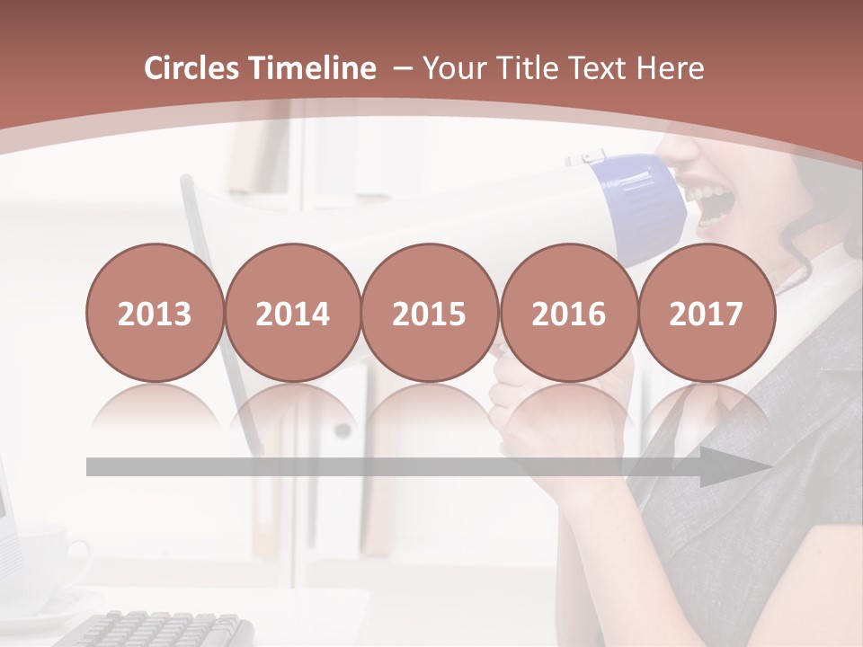 Woman Noise Message PowerPoint Template