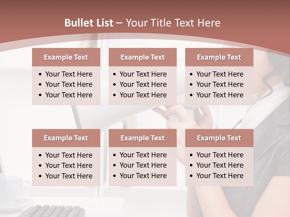Woman Noise Message PowerPoint Template