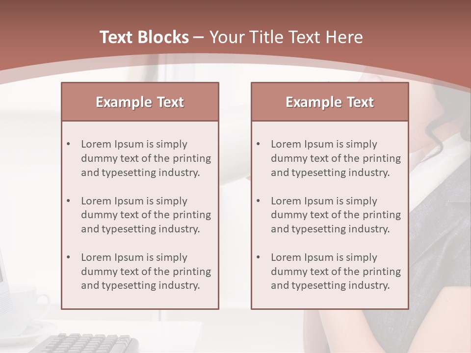 Woman Noise Message PowerPoint Template