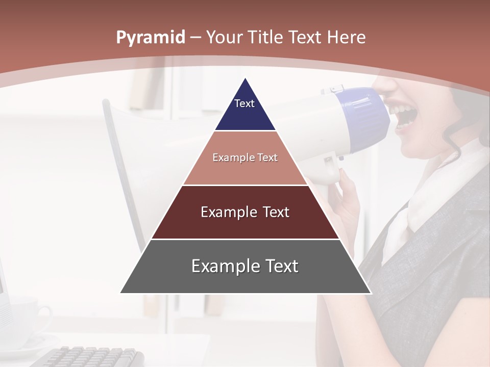 Woman Noise Message PowerPoint Template