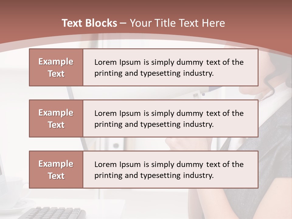 Woman Noise Message PowerPoint Template