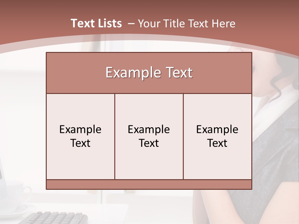 Woman Noise Message PowerPoint Template