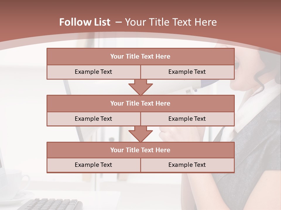 Woman Noise Message PowerPoint Template