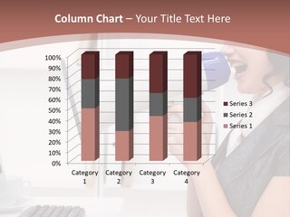 Woman Noise Message PowerPoint Template