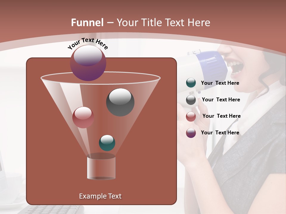 Woman Noise Message PowerPoint Template