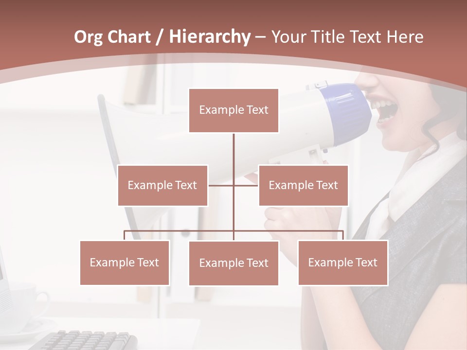 Woman Noise Message PowerPoint Template