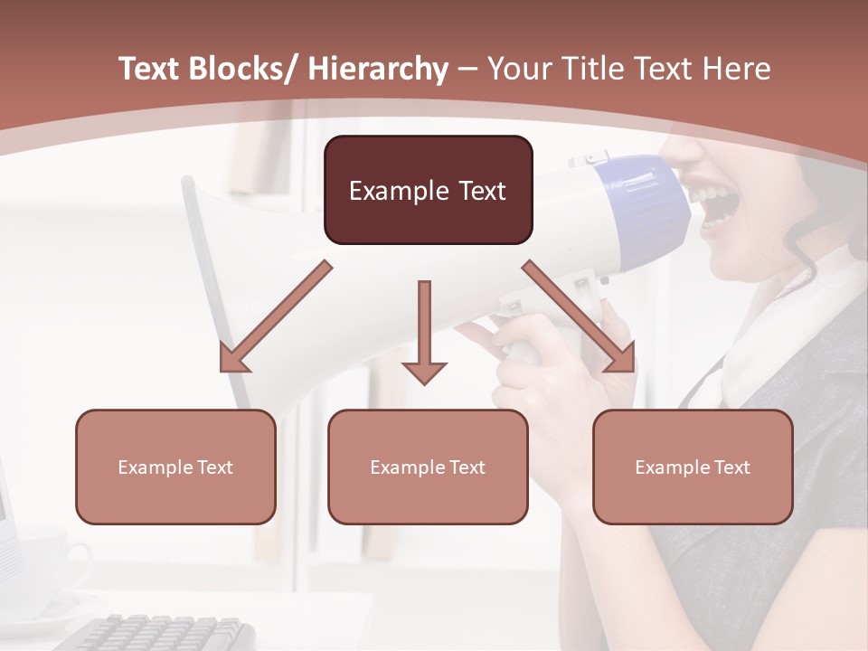 Woman Noise Message PowerPoint Template