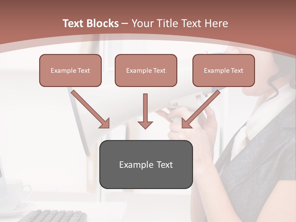Woman Noise Message PowerPoint Template