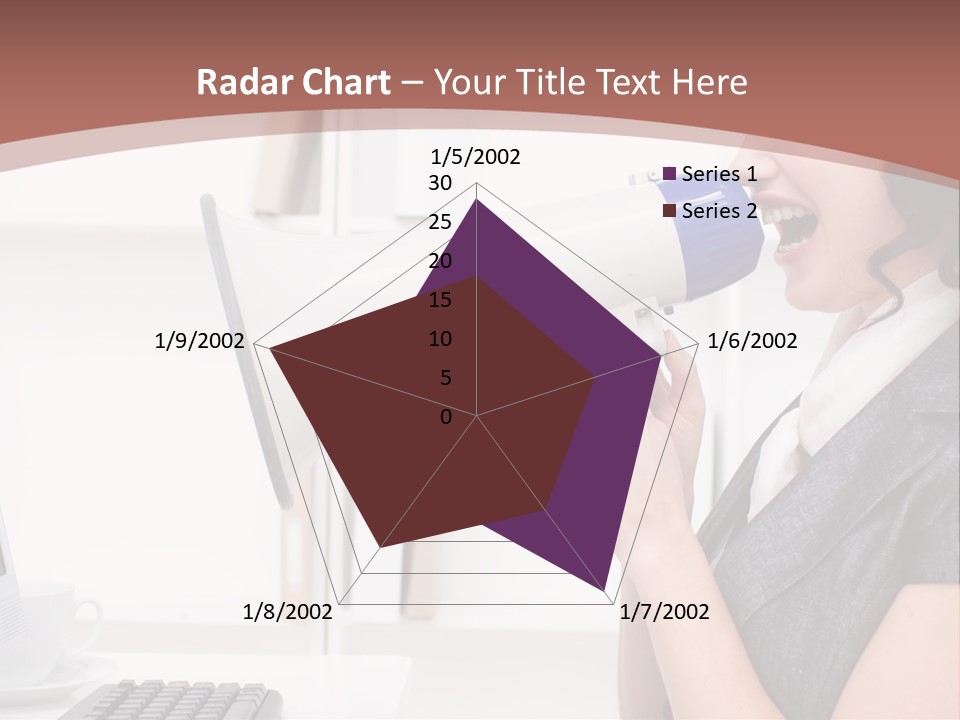 Woman Noise Message PowerPoint Template