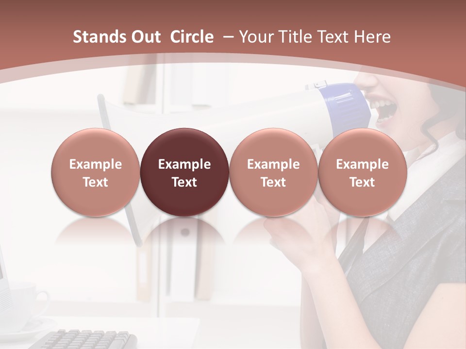 Woman Noise Message PowerPoint Template