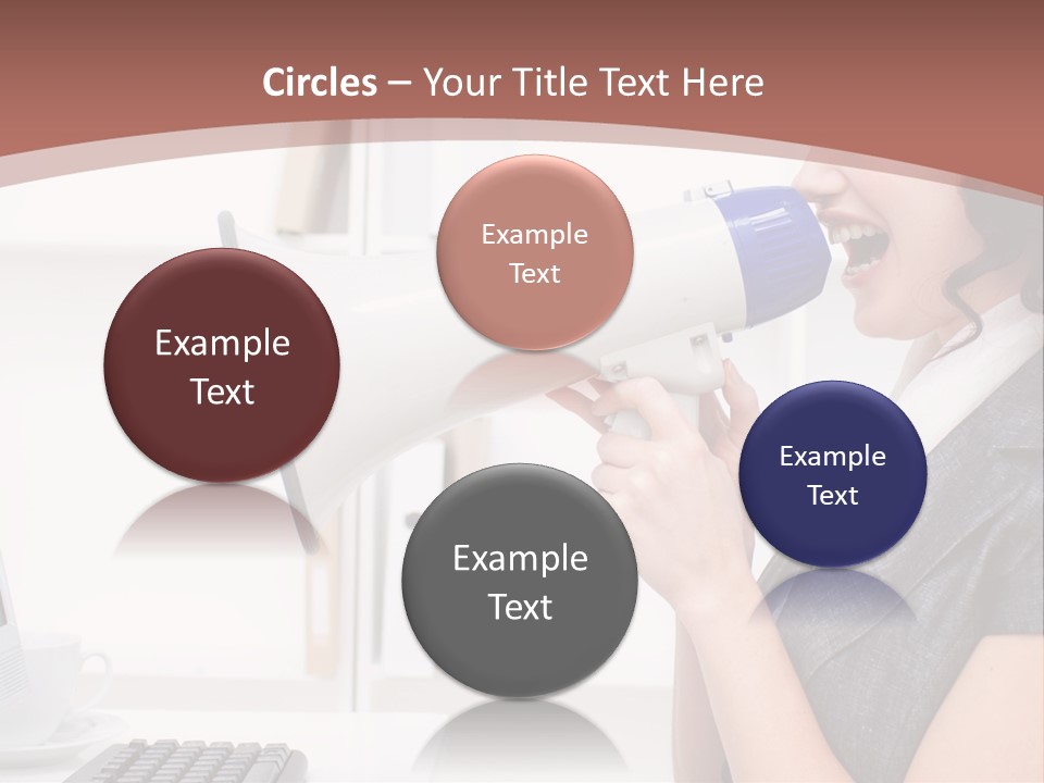 Woman Noise Message PowerPoint Template