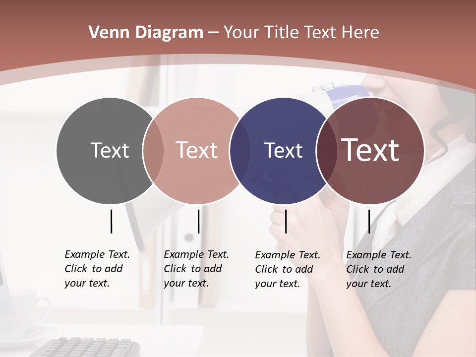 Woman Noise Message PowerPoint Template
