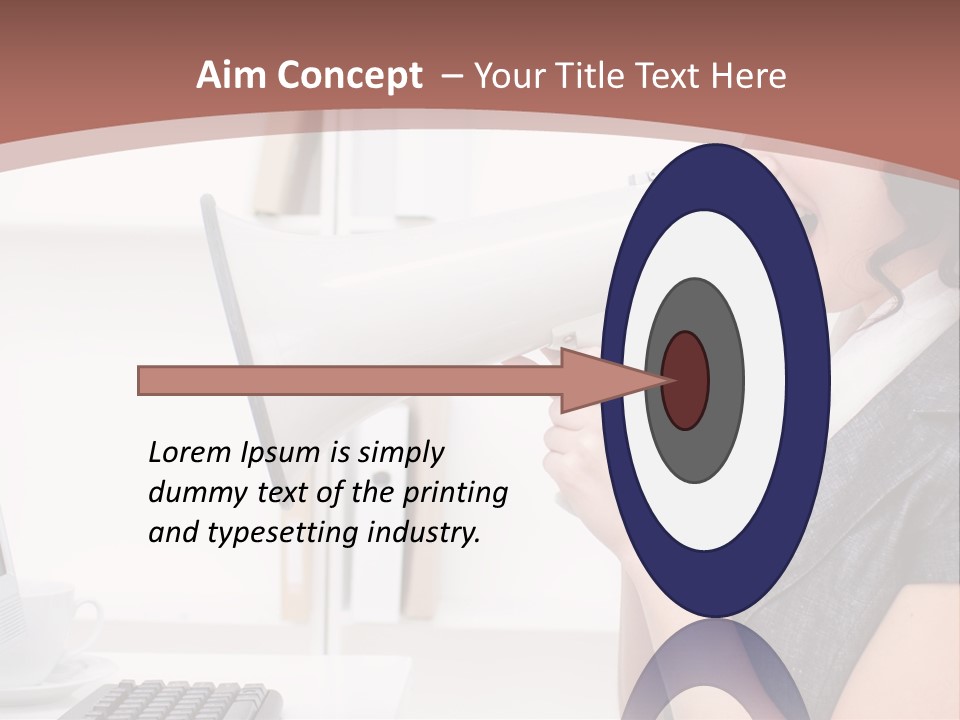 Woman Noise Message PowerPoint Template