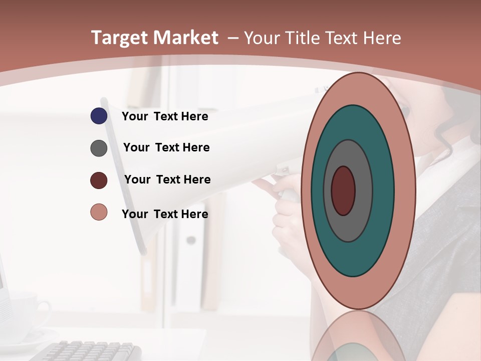 Woman Noise Message PowerPoint Template