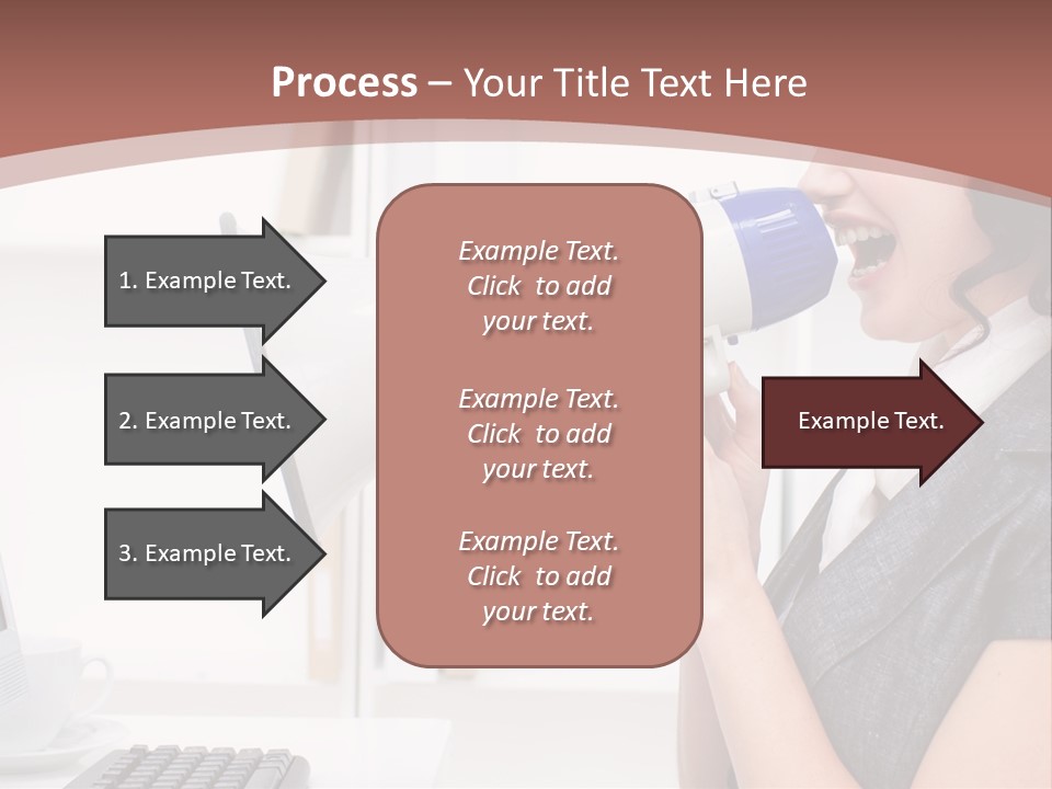 Woman Noise Message PowerPoint Template