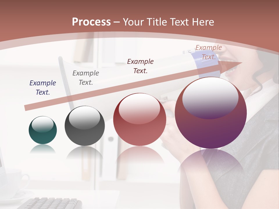 Woman Noise Message PowerPoint Template