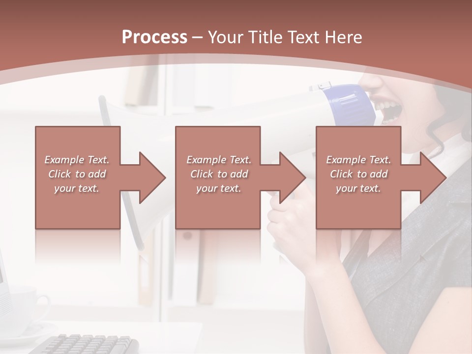 Woman Noise Message PowerPoint Template