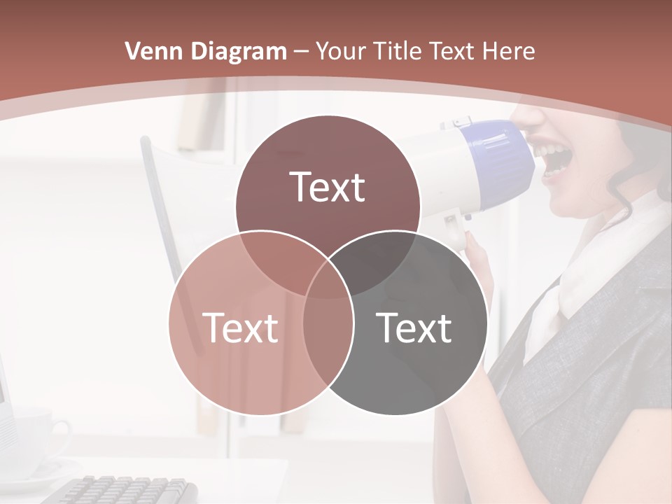 Woman Noise Message PowerPoint Template
