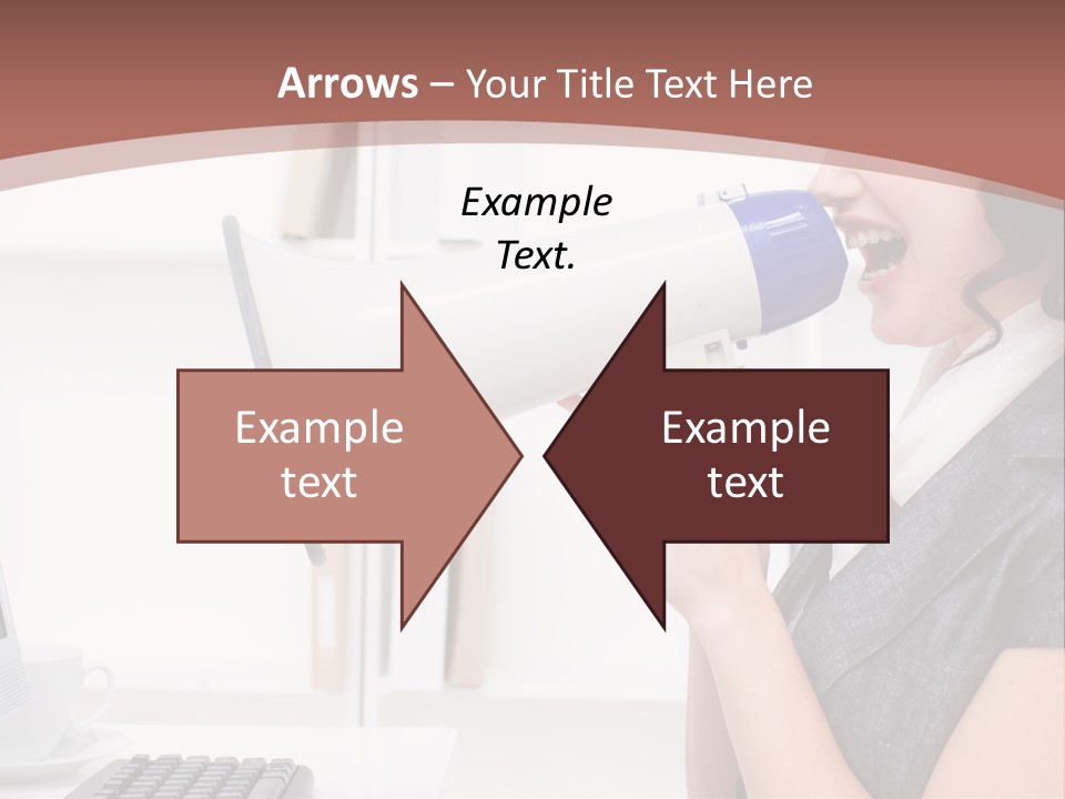Woman Noise Message PowerPoint Template