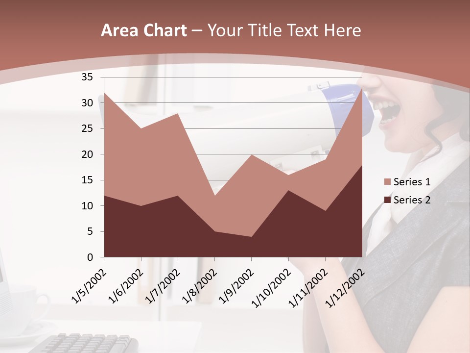 Woman Noise Message PowerPoint Template