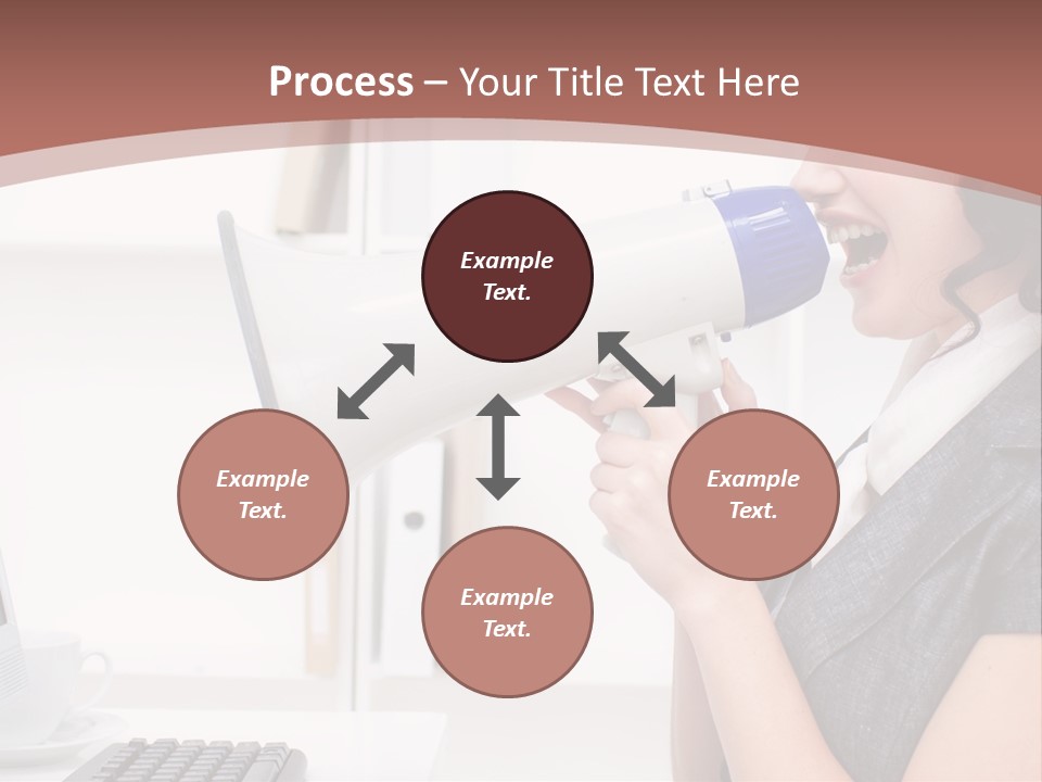 Woman Noise Message PowerPoint Template
