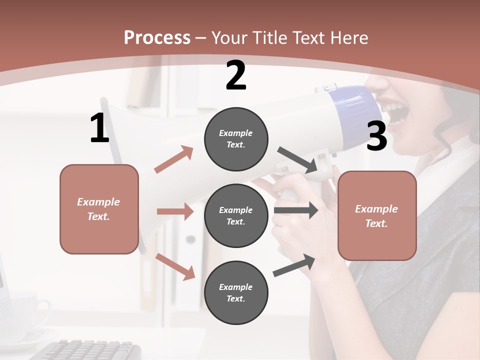 Woman Noise Message PowerPoint Template