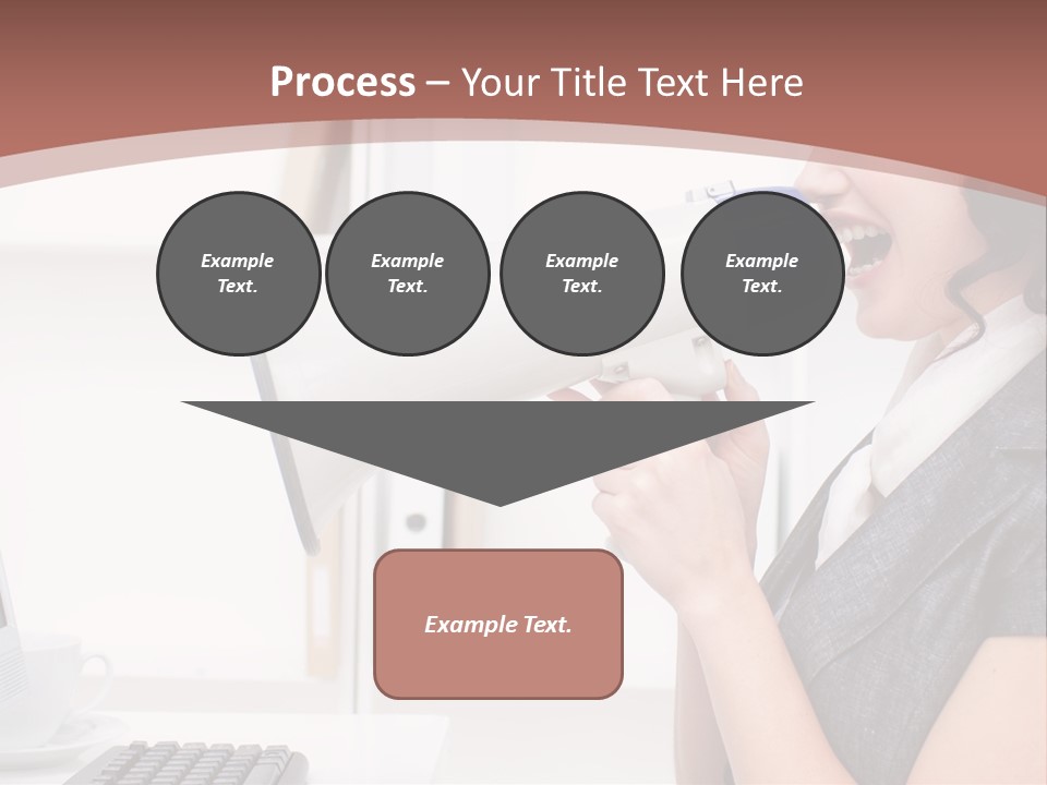 Woman Noise Message PowerPoint Template