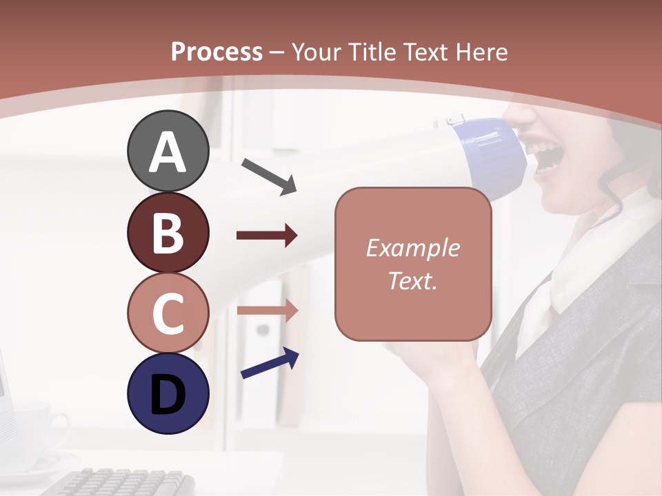 Woman Noise Message PowerPoint Template