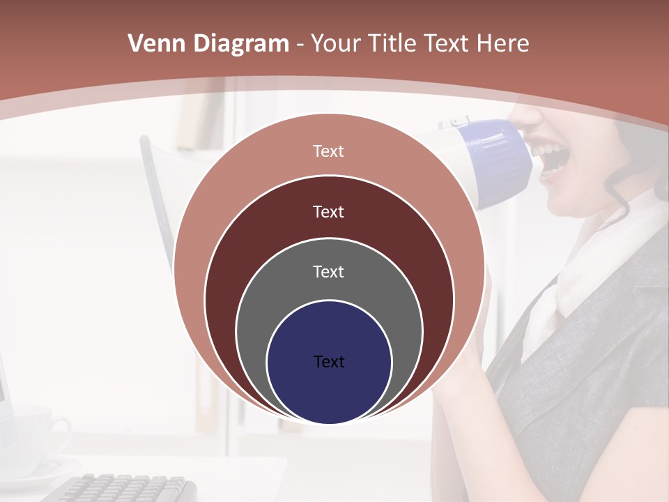 Woman Noise Message PowerPoint Template
