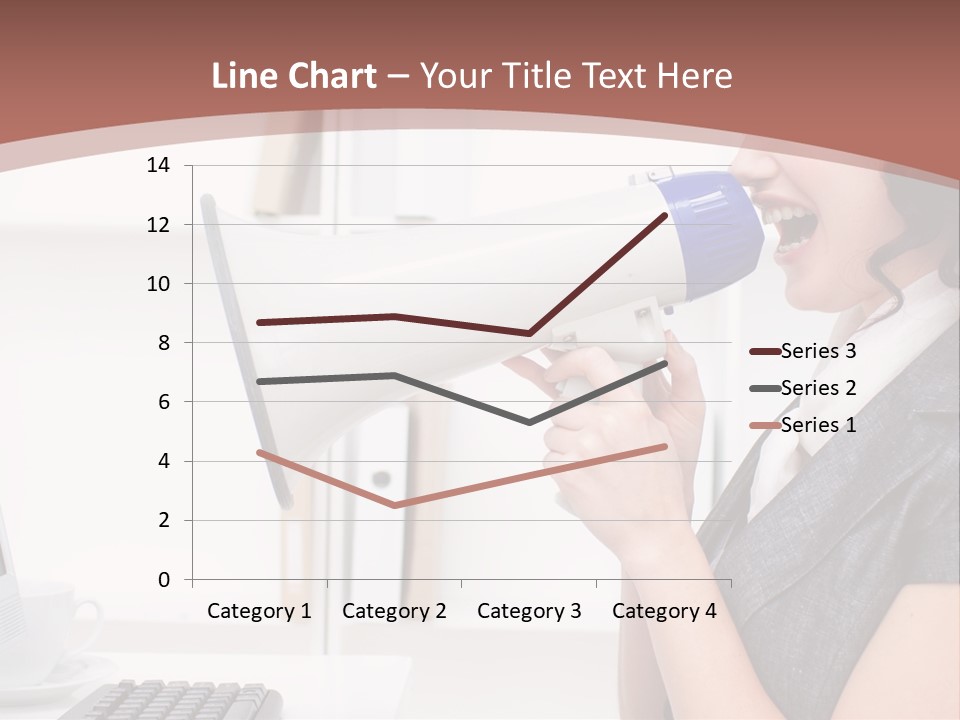 Woman Noise Message PowerPoint Template