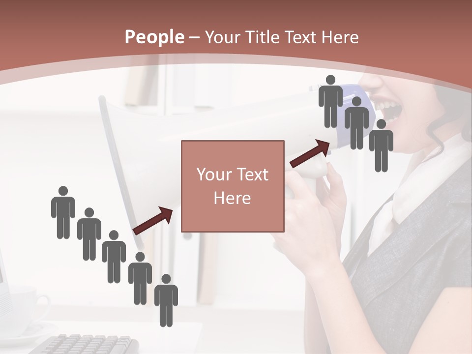 Woman Noise Message PowerPoint Template