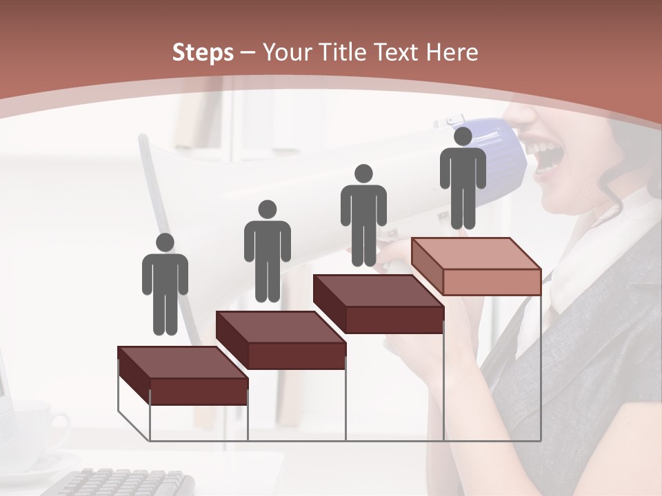 Woman Noise Message PowerPoint Template