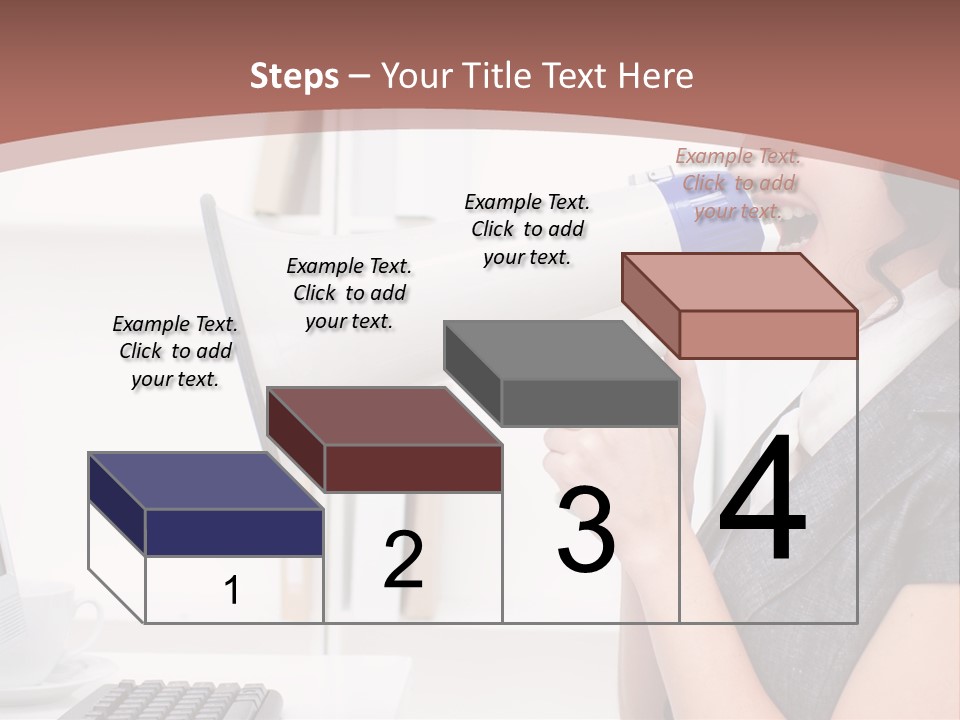 Woman Noise Message PowerPoint Template