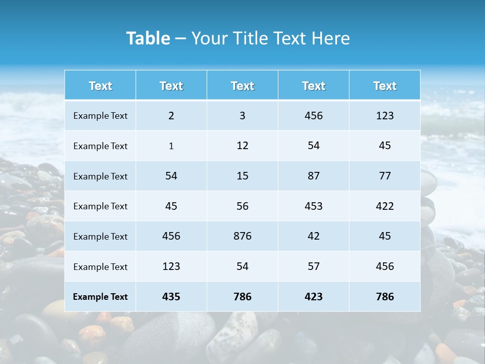 Simplicity Water Natural PowerPoint Template
