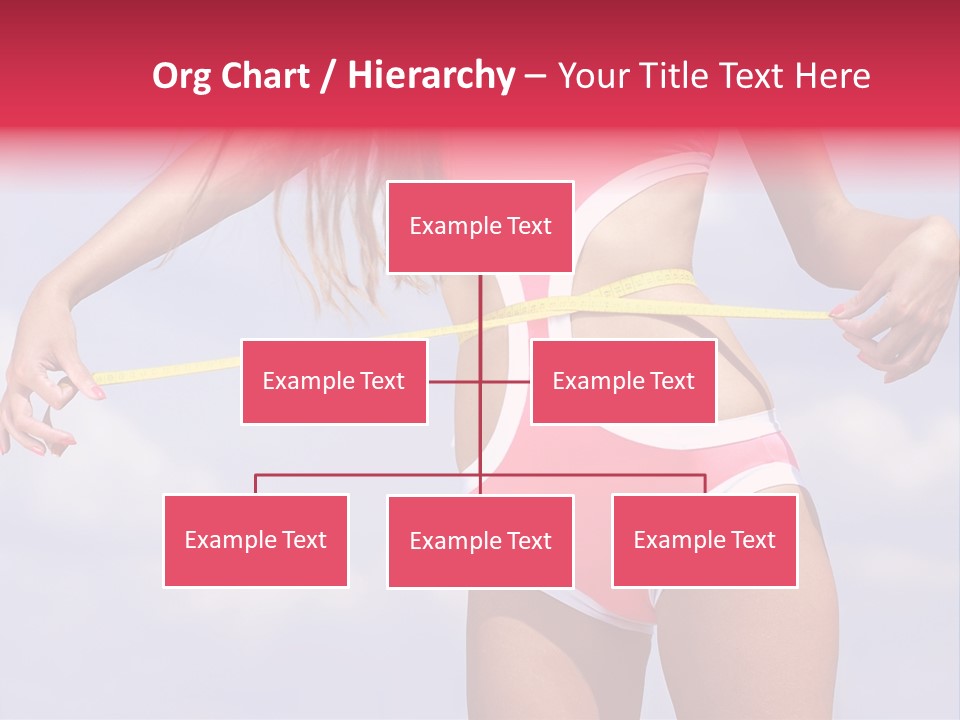 A Woman In A Pink Swimsuit Holding A Measuring Tape PowerPoint Template