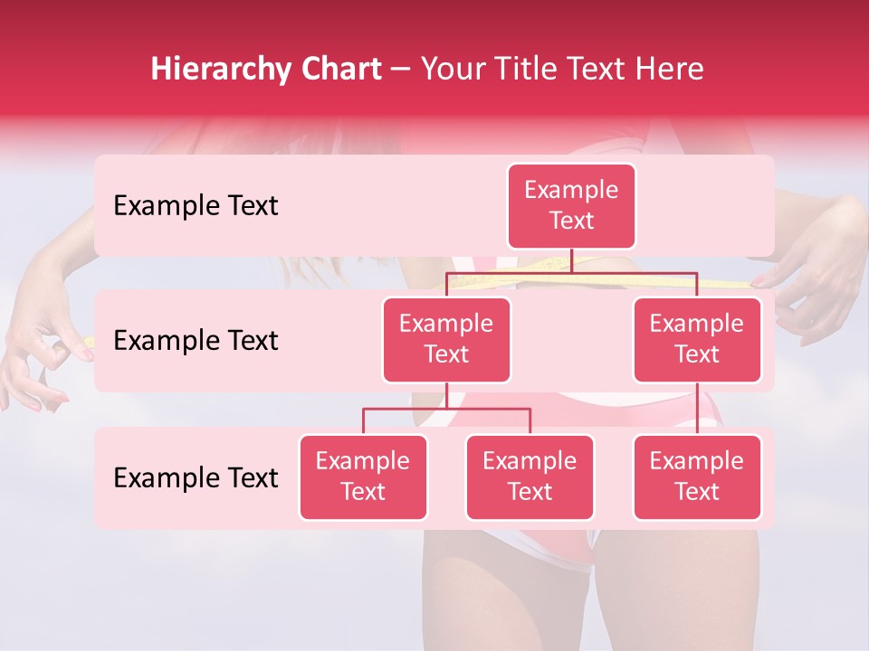 A Woman In A Pink Swimsuit Holding A Measuring Tape PowerPoint Template