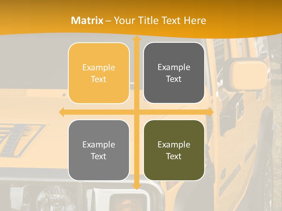 Utility Vehicle White PowerPoint Template