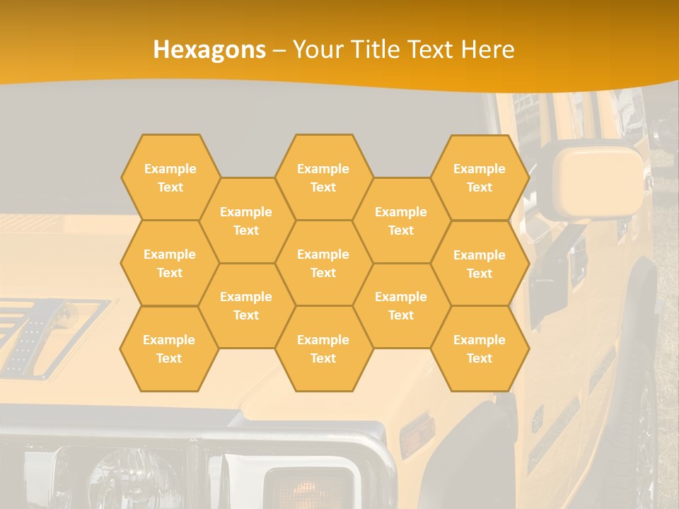 Utility Vehicle White PowerPoint Template
