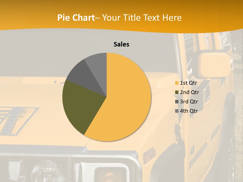 Utility Vehicle White PowerPoint Template