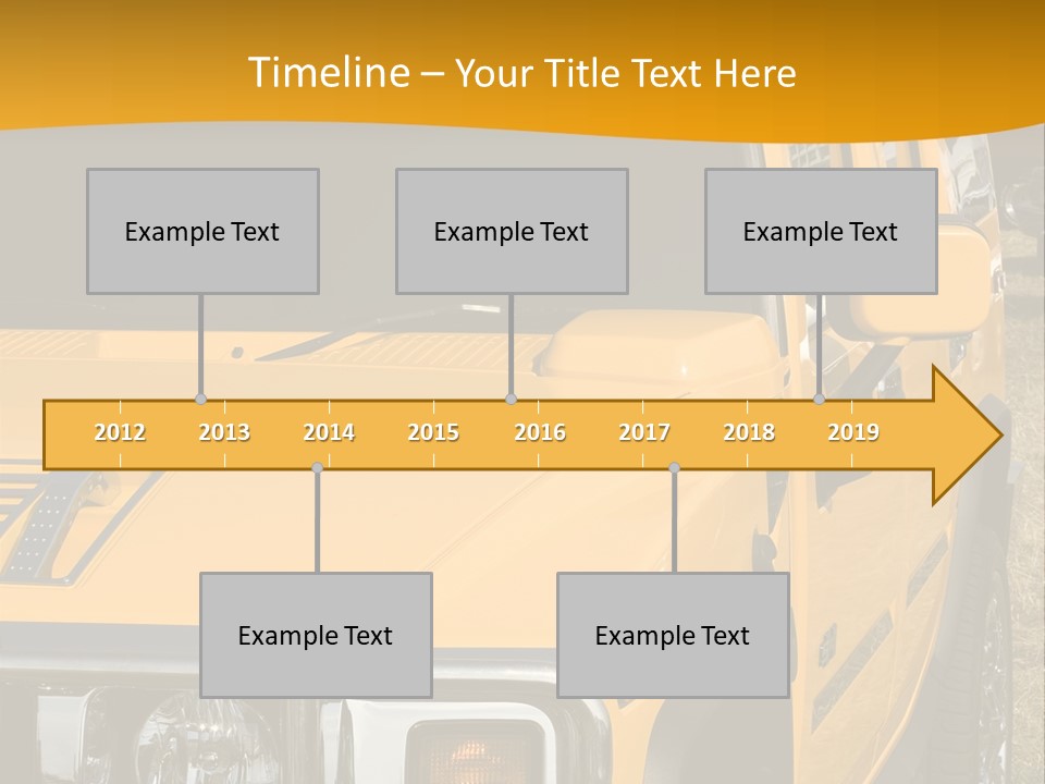 Utility Vehicle White PowerPoint Template