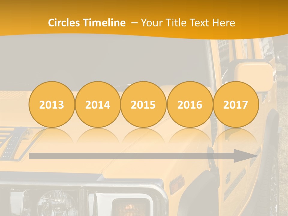 Utility Vehicle White PowerPoint Template