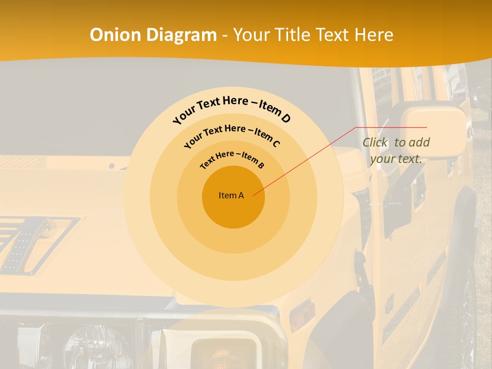 Utility Vehicle White PowerPoint Template