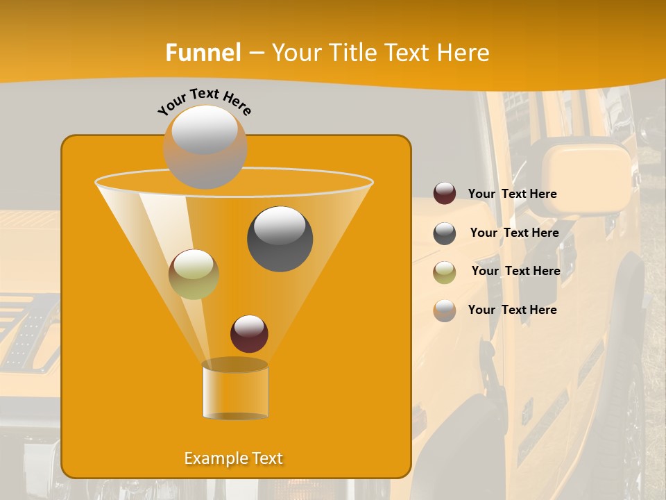 Utility Vehicle White PowerPoint Template