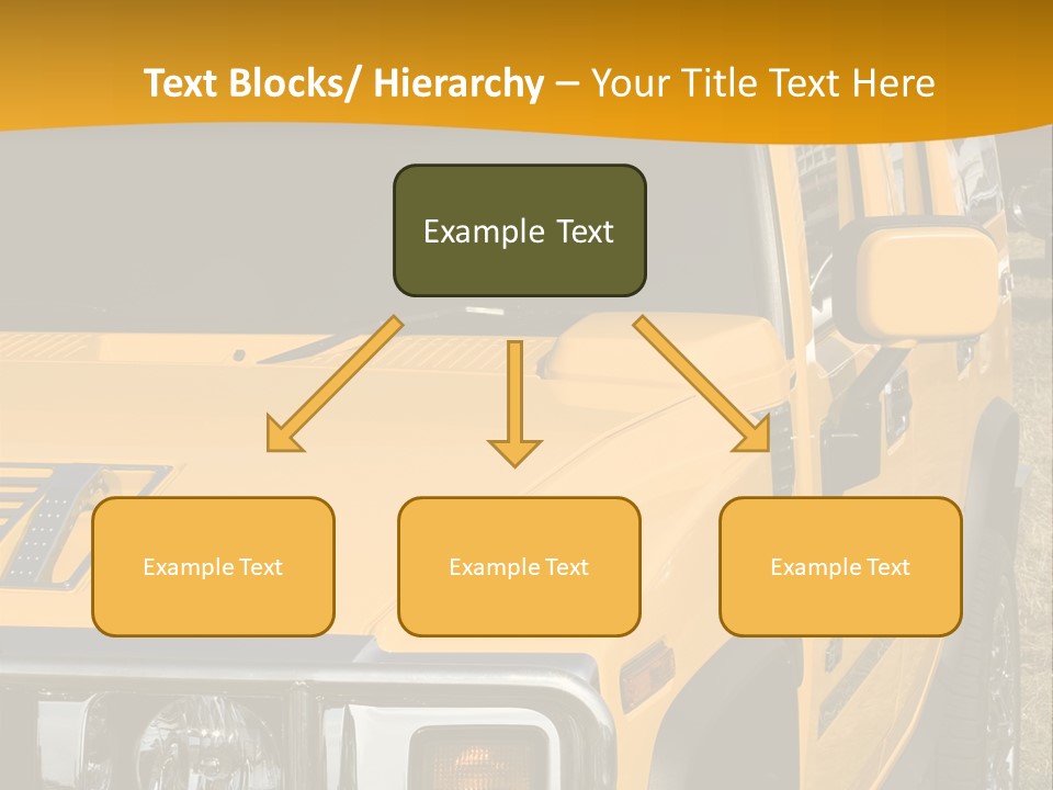 Utility Vehicle White PowerPoint Template