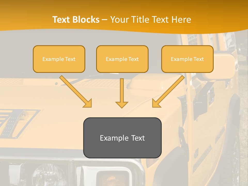 Utility Vehicle White PowerPoint Template