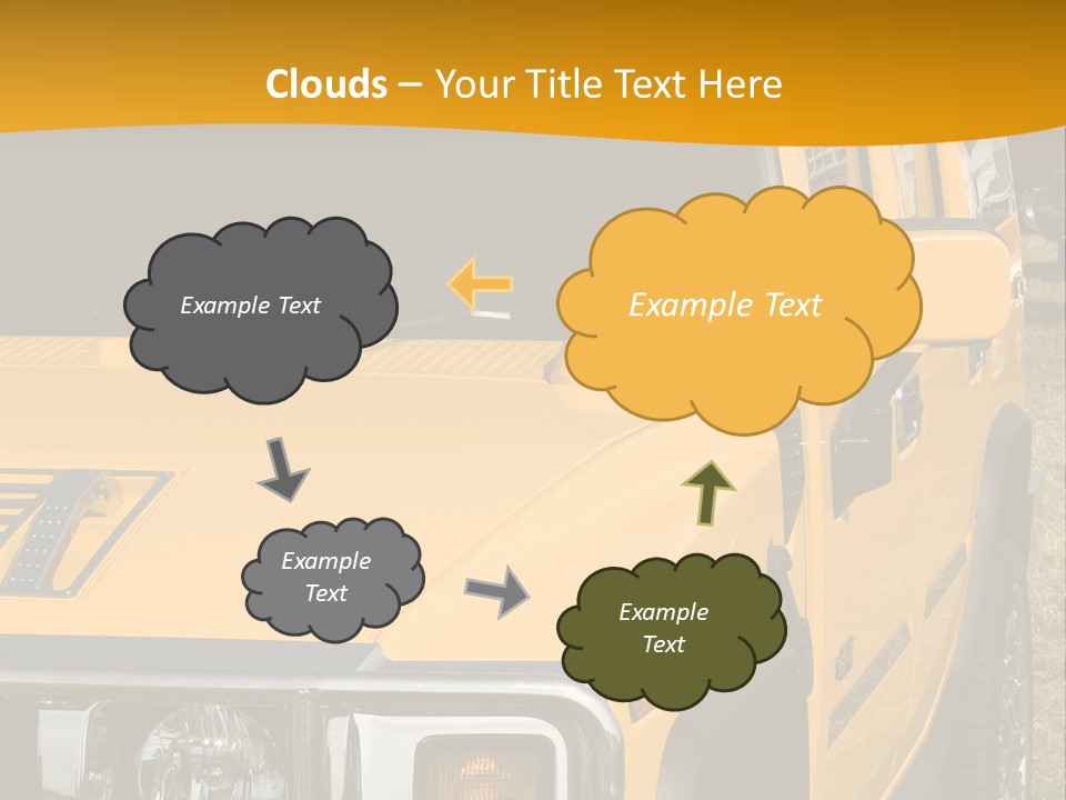 Utility Vehicle White PowerPoint Template