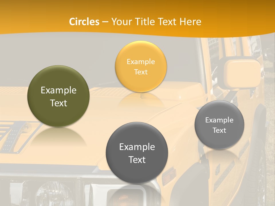 Utility Vehicle White PowerPoint Template