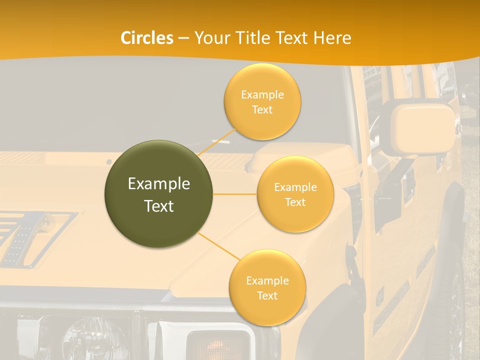 Utility Vehicle White PowerPoint Template