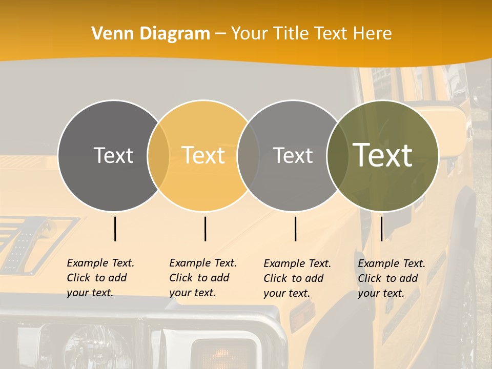 Utility Vehicle White PowerPoint Template